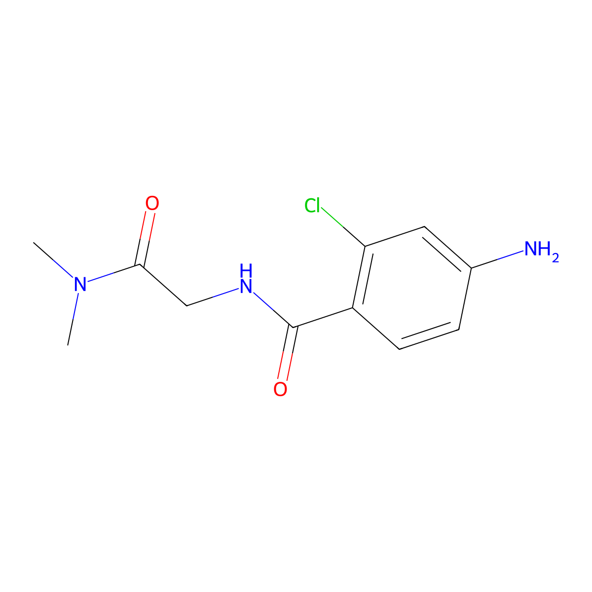 2-[(4-amino-2-chlorophenyl)formamido]-N,N-dimethylacetamide molecular structure, CAS 1096794-02-3