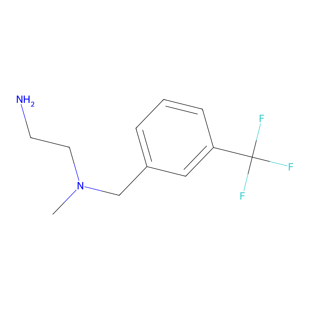 N1-Methyl-N1-(3-(trifluoromethyl)benzyl)ethane-1,2-diamine molecular structure, CAS 1096795-66-2