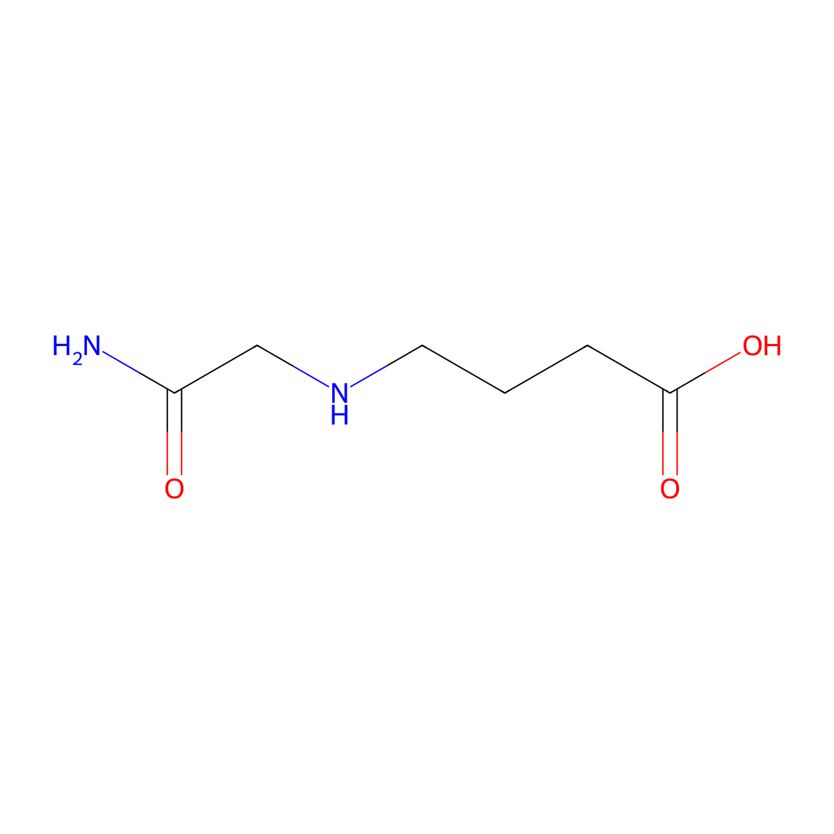 4-[(2-Amino-2-oxoethyl)amino]-butanoic acid molecular structure, CAS 1096803-44-9