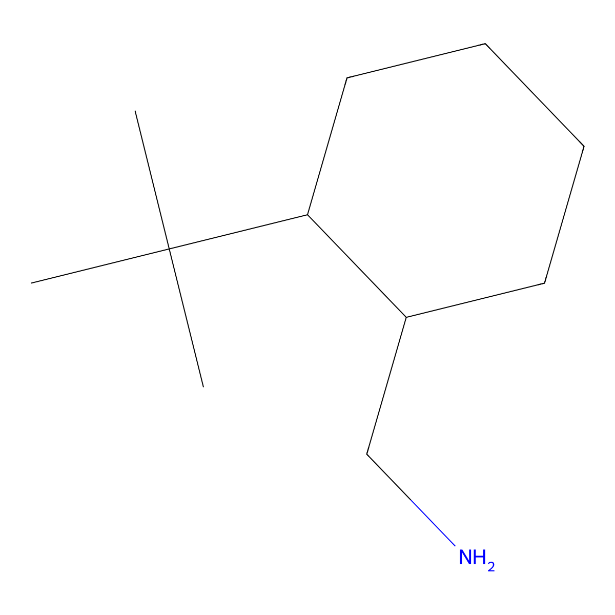 (2-Tert-butylcyclohexyl)methanamine molecular structure, CAS 1096815-89-2