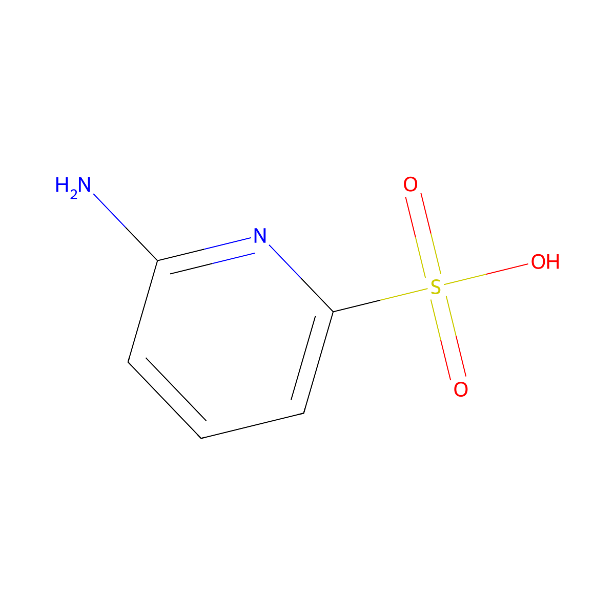 6-aminopyridine-2-sulfonic Acid molecular structure, CAS 109682-22-6