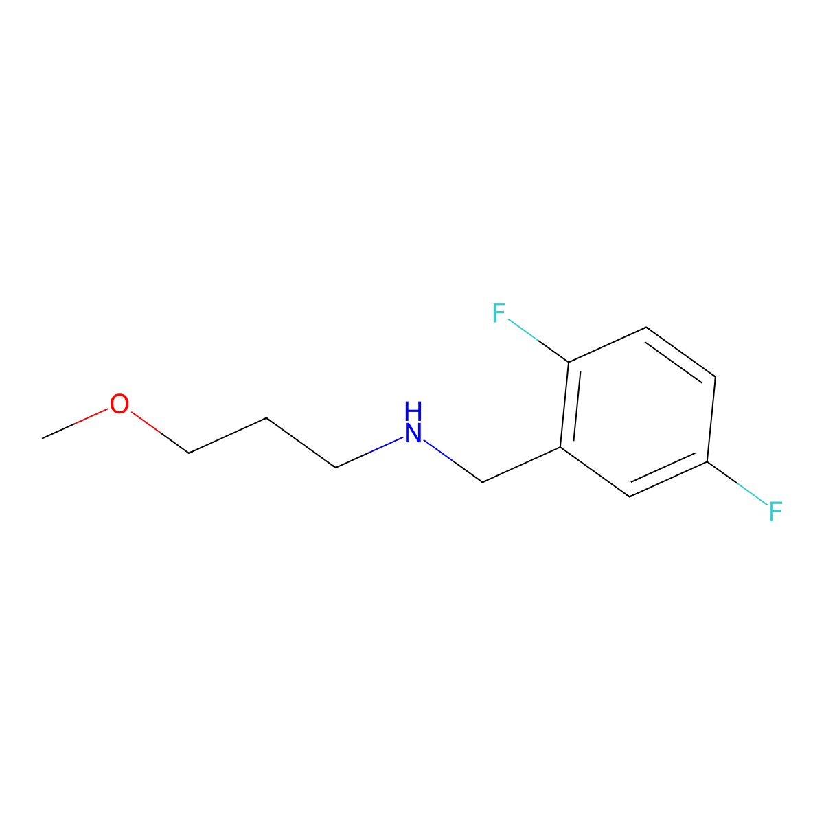 [(2,5-Difluorophenyl)methyl](3-methoxypropyl)amine molecular structure, CAS 1096828-92-0