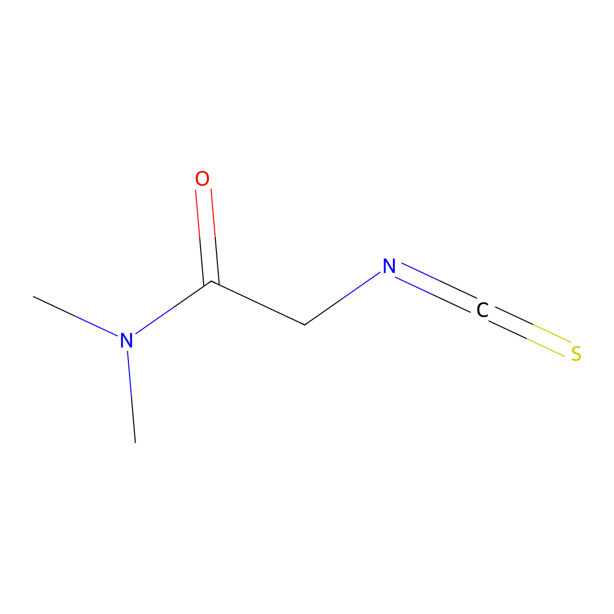 2-isothiocyanato-N,N-dimethylacetamide molecular structure, CAS 1096845-76-9