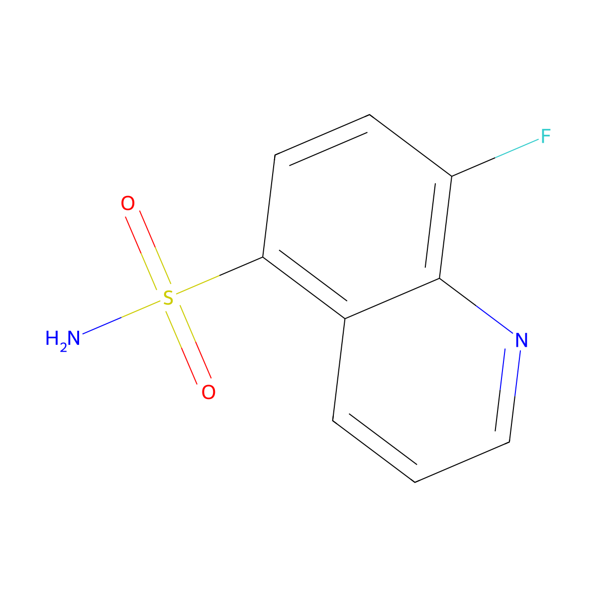 8-Fluoroquinoline-5-sulfonamide molecular structure, CAS 1096846-20-6