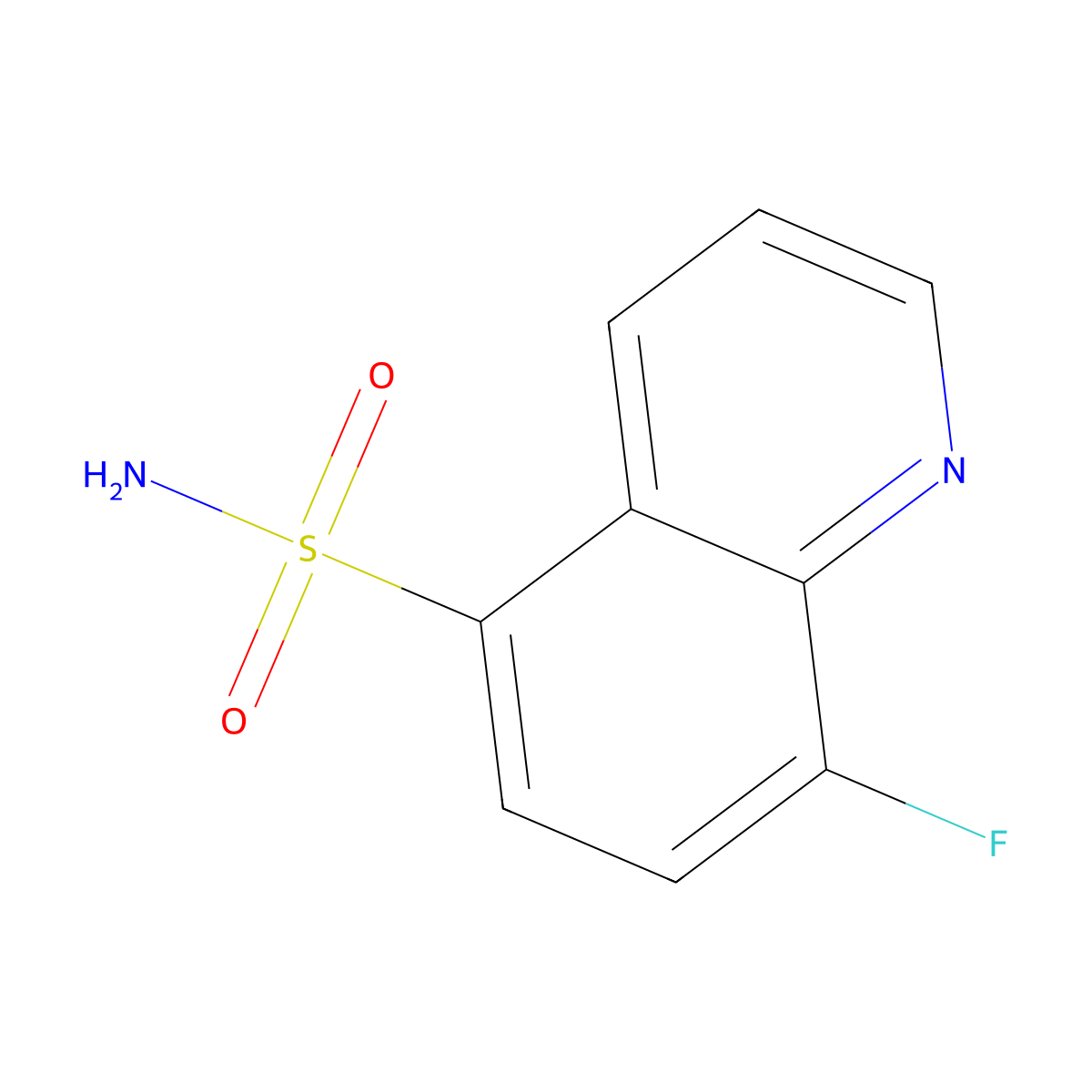 8-Fluoroquinoline-5-sulfonamide molecular structure, CAS 1096846-20-6