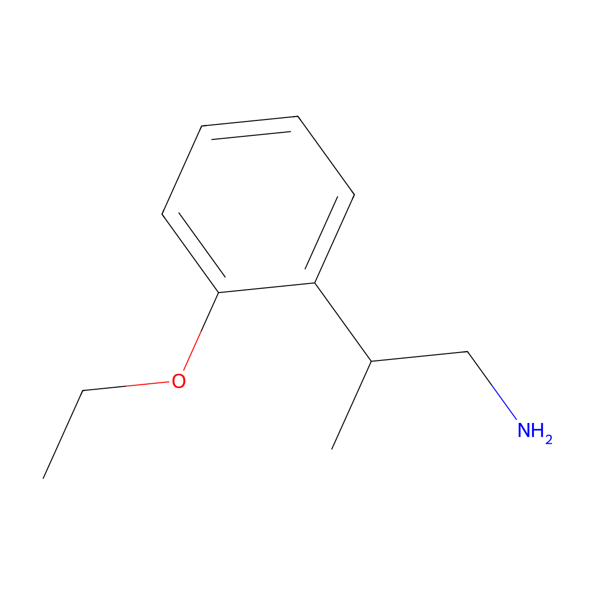2-(2-Ethoxyphenyl)propan-1-amine molecular structure, CAS 1096868-27-7