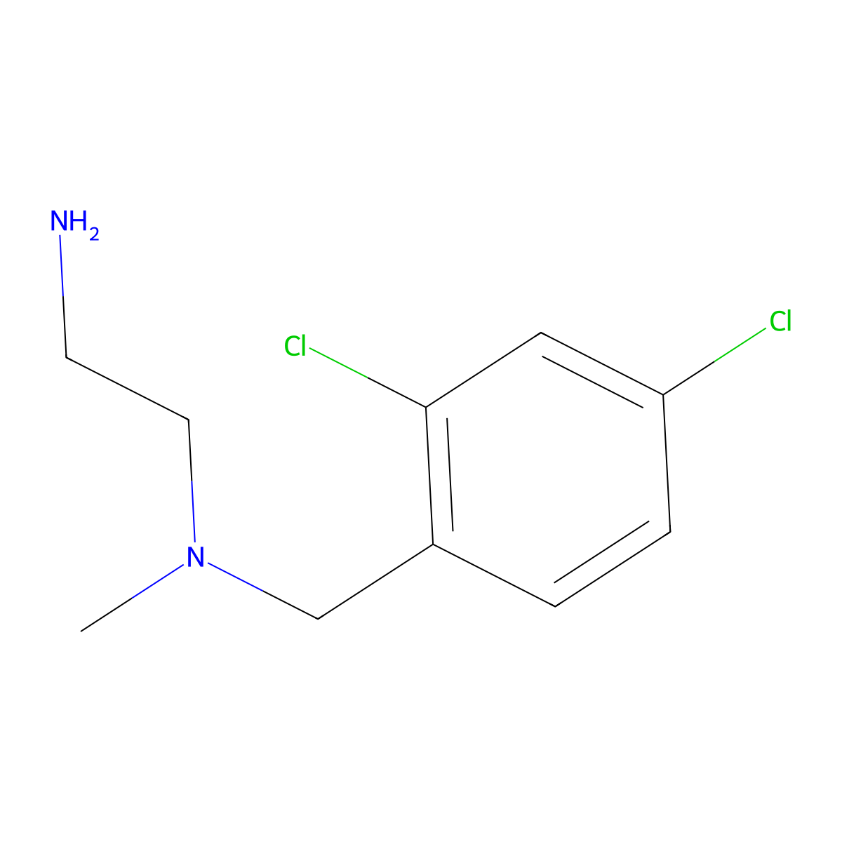 N1-(2,4-Dichlorobenzyl)-N1-methylethane-1,2-diamine molecular structure, CAS 1096873-47-0