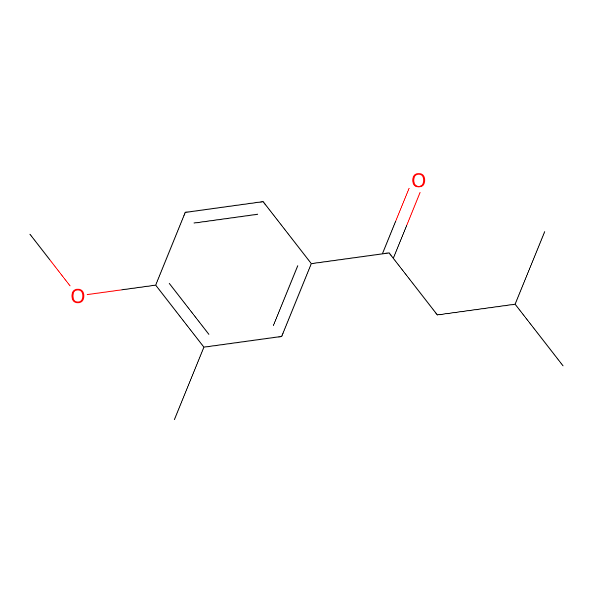 1-(4-Methoxy-3-methylphenyl)-3-methylbutan-1-one molecular structure, CAS 1096879-14-9