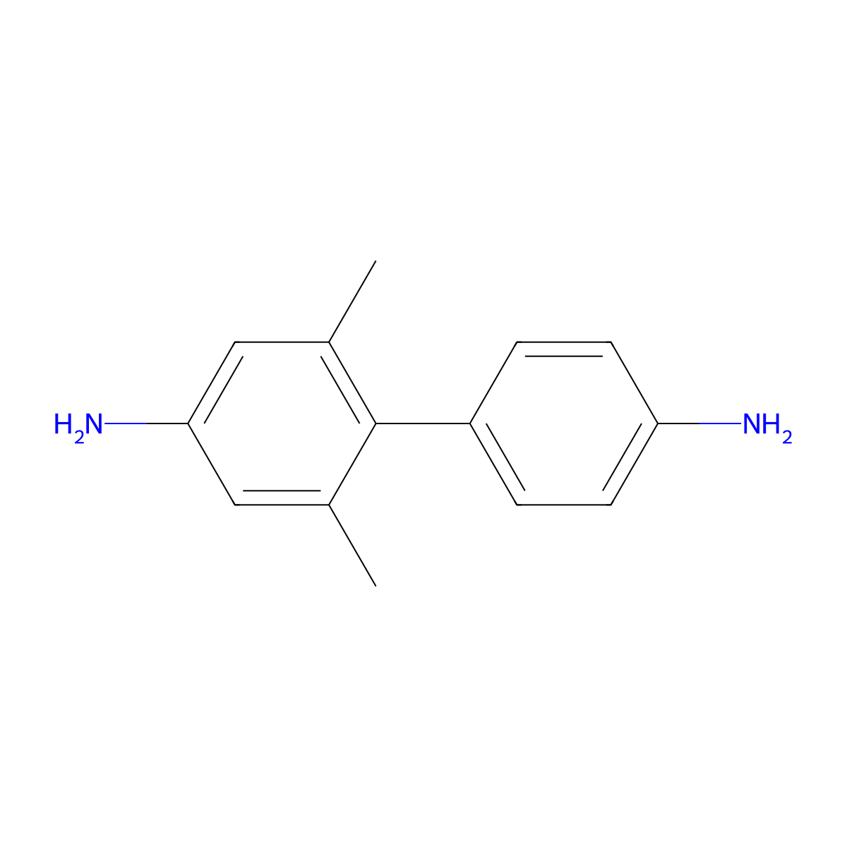 2,6-Dimethyl[1,1'-biphenyl]-4,4'-diamine molecular structure, CAS 109689-53-4