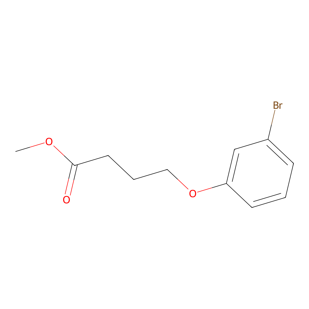 Methyl 4-(3-bromophenoxy)butanoate molecular structure, CAS 1096893-57-0