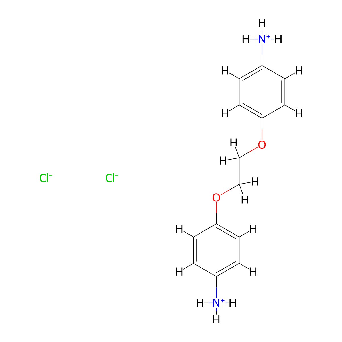 Aniline, 4,4'-(ethylenedioxy)di-, dihydrochloride molecular structure, CAS 109690-44-0
