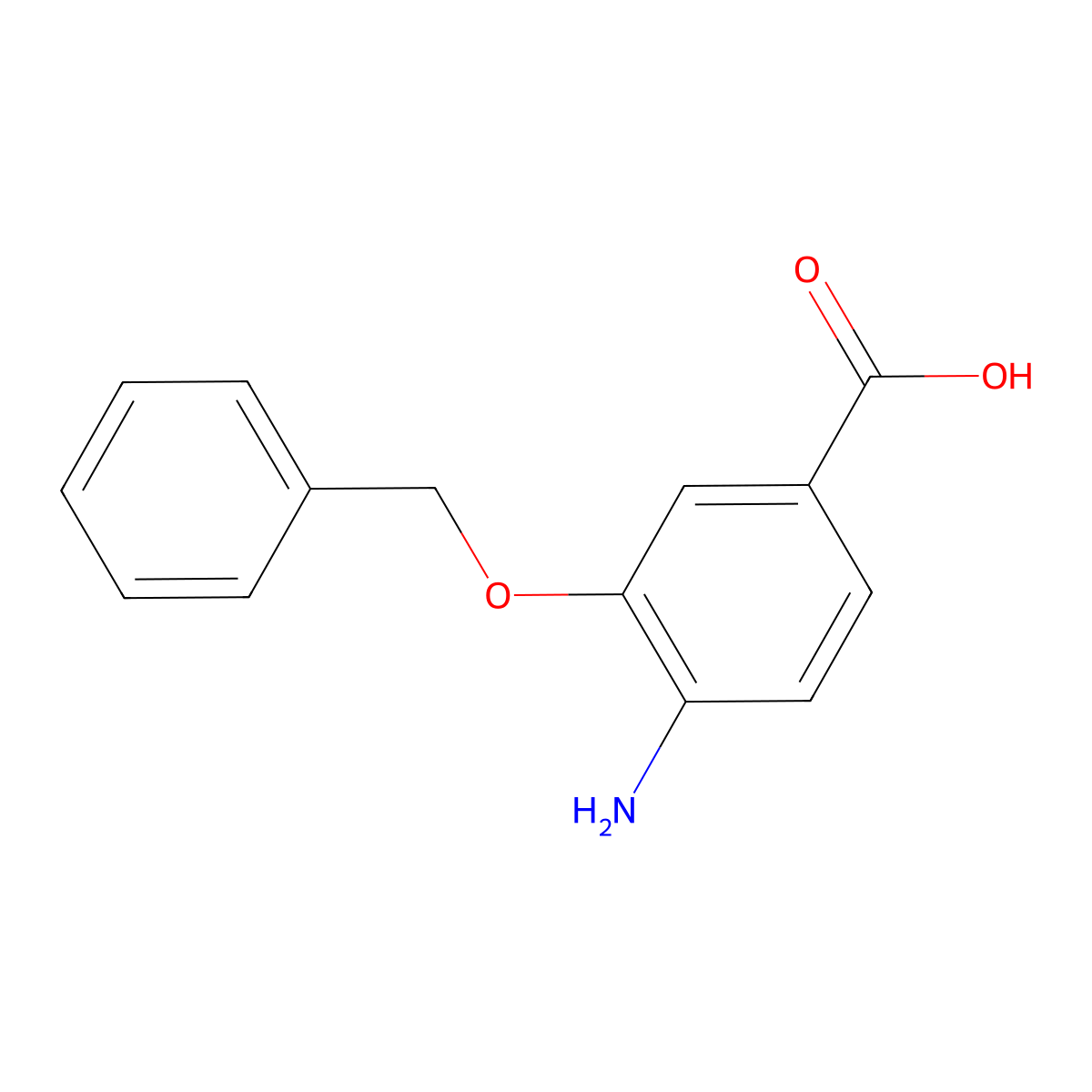 4-Amino-3-(benzyloxy)benzoic acid molecular structure, CAS 1096900-80-9