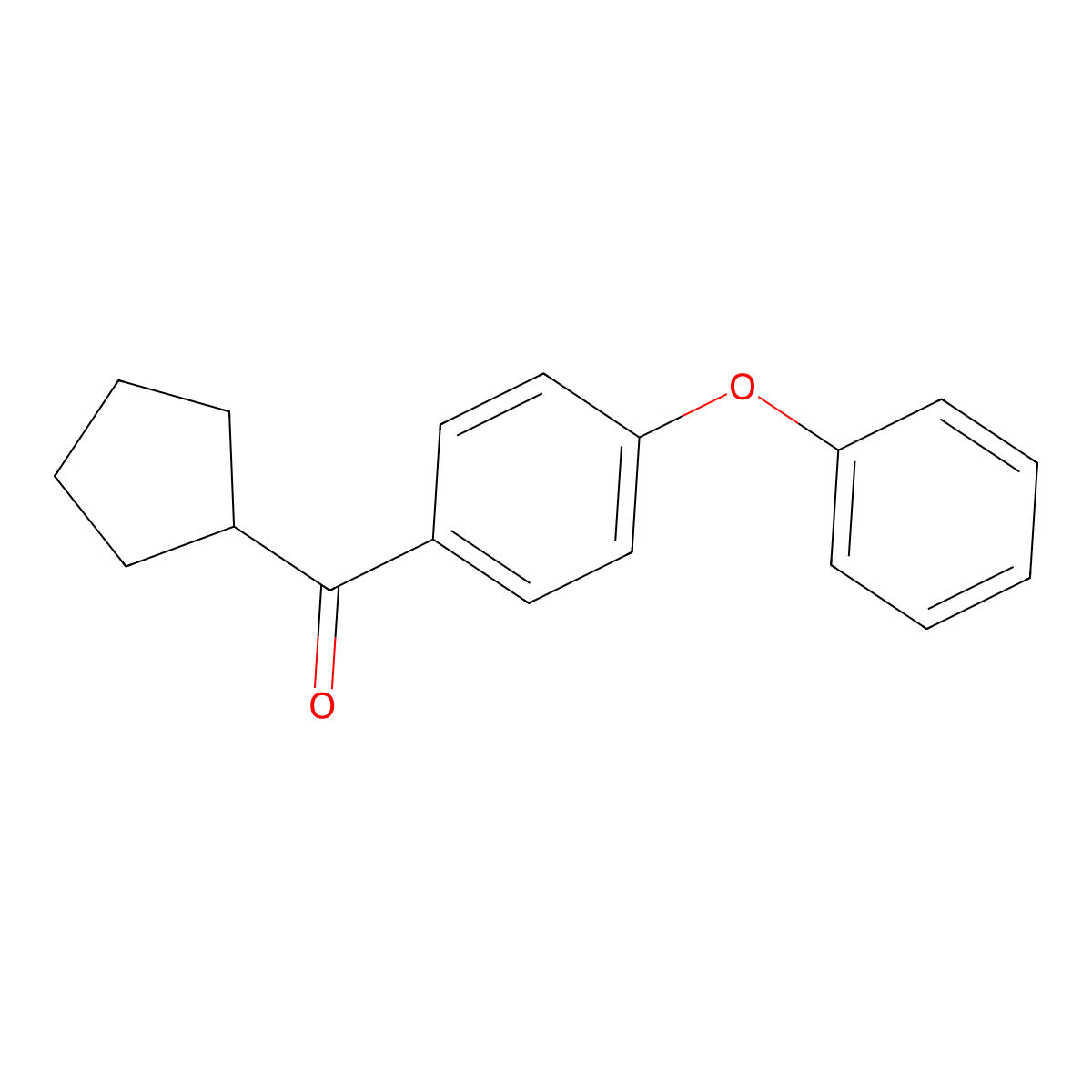 Cyclopentyl(4-phenoxyphenyl)methanone molecular structure, CAS 1096909-46-4