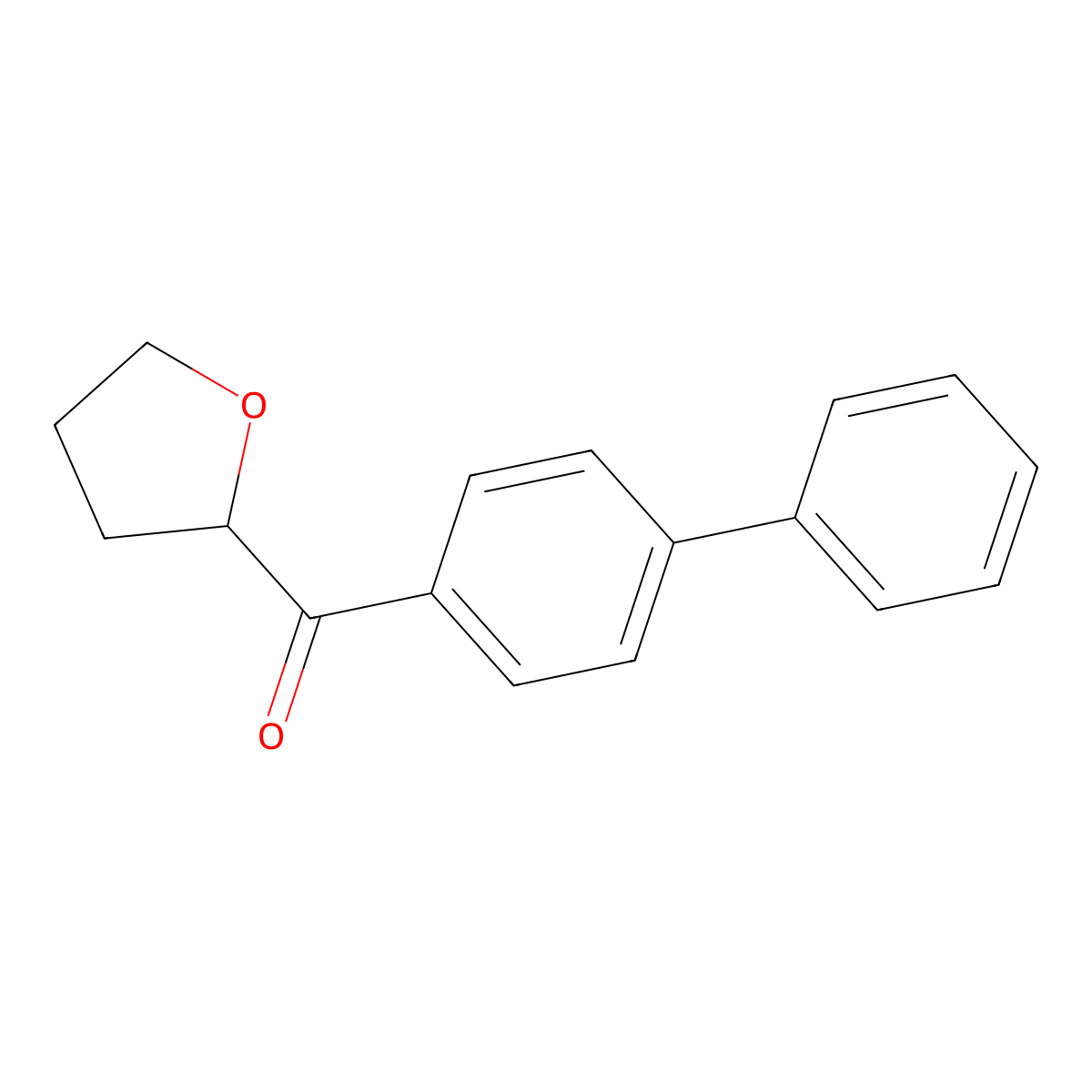 2-(4-Phenylbenzoyl)oxolane molecular structure, CAS 1096909-64-6