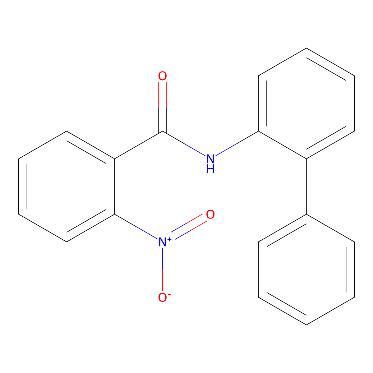 2-nitro-N-(2-phenylphenyl)benzamide molecular structure, CAS 109691-93-2