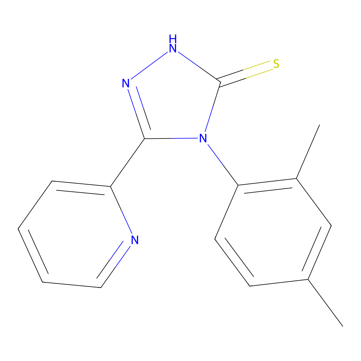 4-(2,4-dimethylphenyl)-5-(pyridin-2-yl)-4H-1,2,4-triazole-3-thiol molecular structure, CAS 1096940-68-9