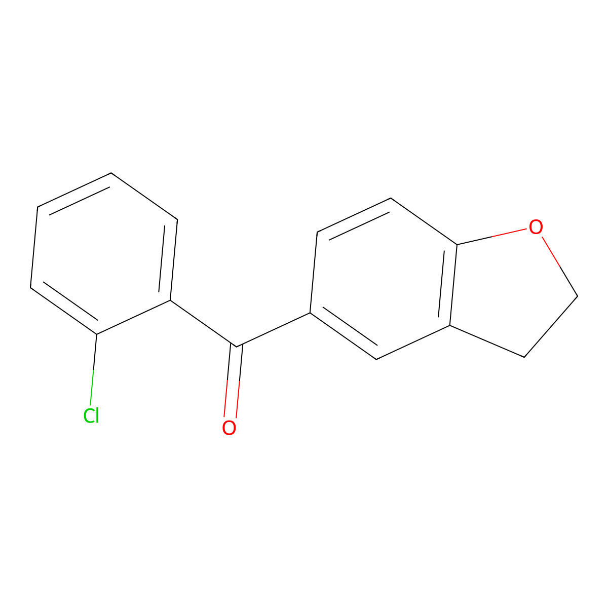 5-(2-Chlorobenzoyl)-2,3-dihydro-1-benzofuran molecular structure, CAS 1096942-27-6