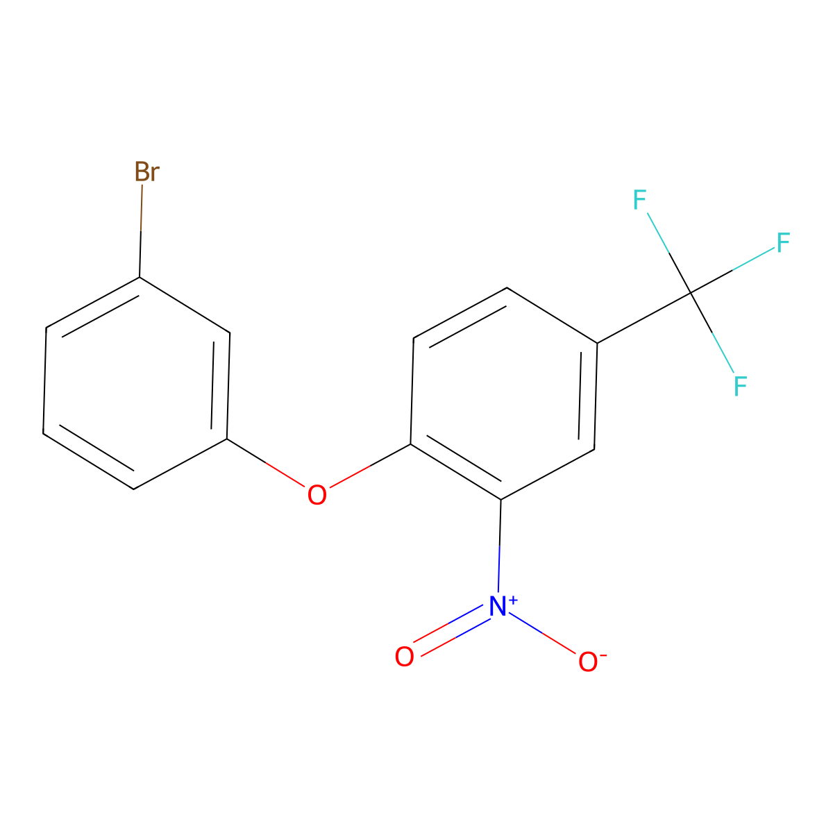 1-(3-Bromophenoxy)-2-nitro-4-(trifluoromethyl)benzene molecular structure, CAS 1096951-88-0