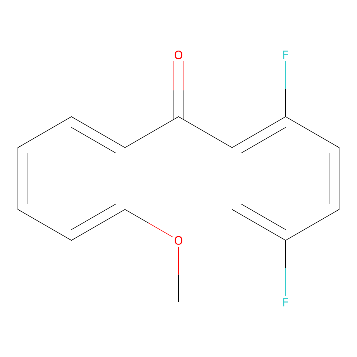 Methanone, (2,5-difluorophenyl)(2-methoxyphenyl)- molecular structure, CAS 1096958-68-7