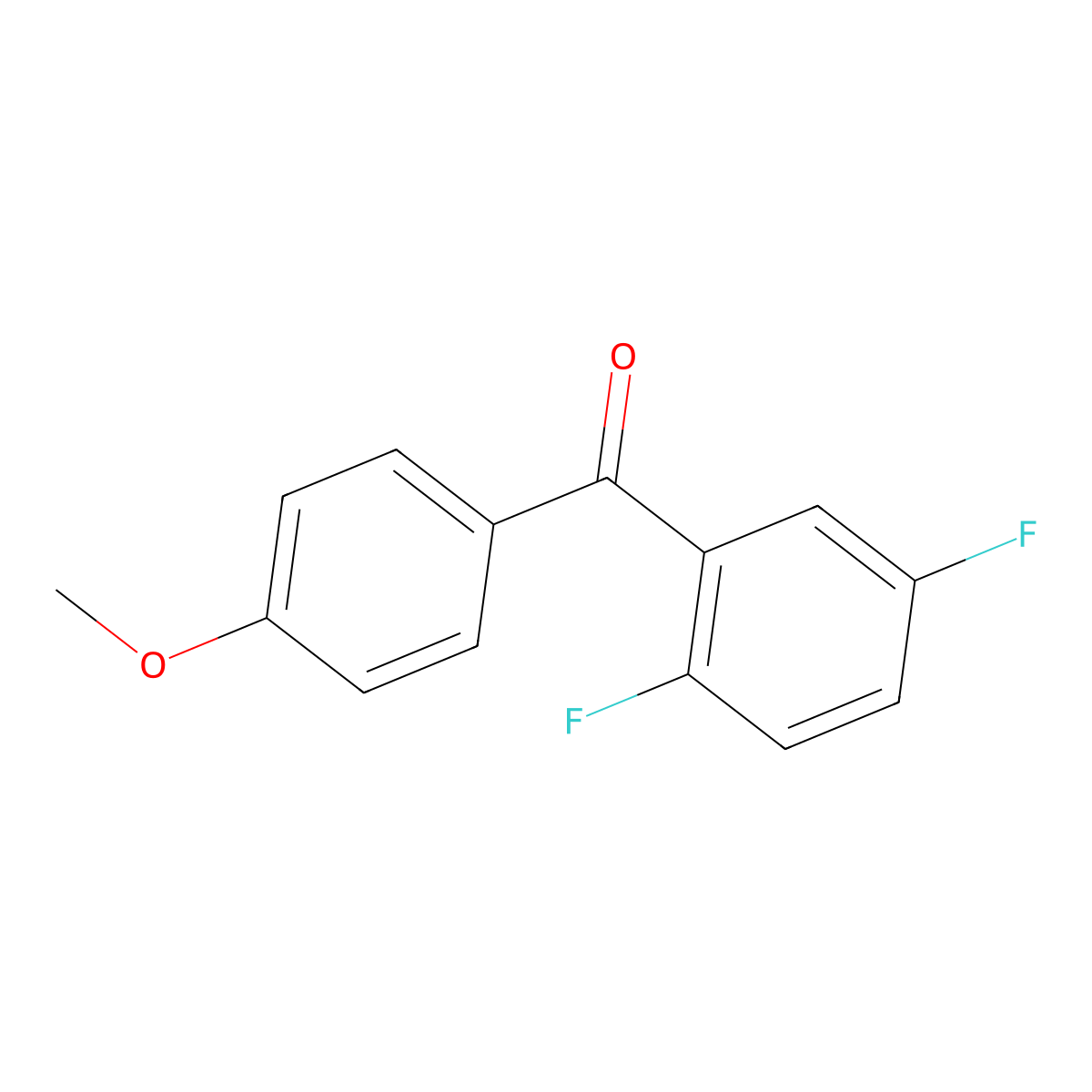 Methanone, (2,5-difluorophenyl)(4-methoxyphenyl)- molecular structure, CAS 1096971-14-0