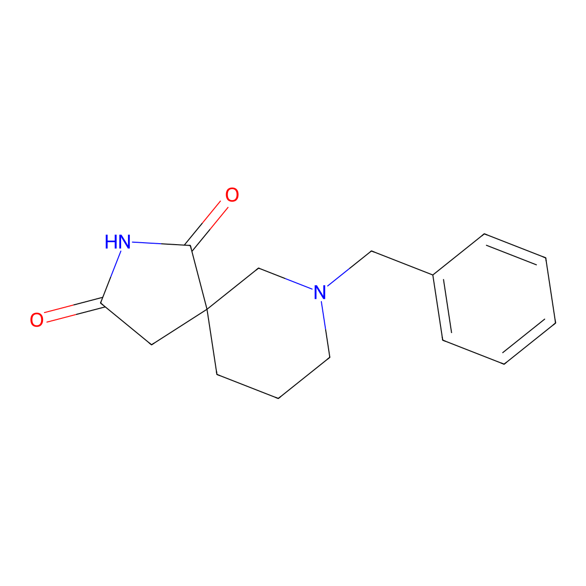 7-Benzyl-2,7-diazaspiro[4.5]decane-1,3-dione molecular structure, CAS 1096972-39-2