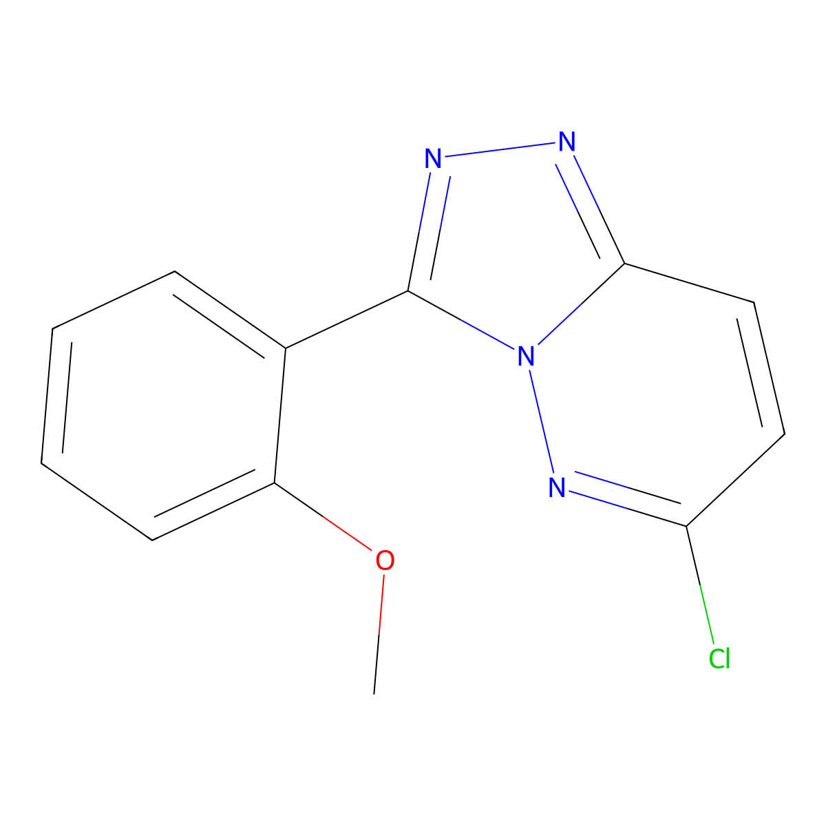 6-Chloro-3-(2-methoxyphenyl)-[1,2,4]triazolo[4,3-b]pyridazine molecular structure, CAS 1096984-21-2