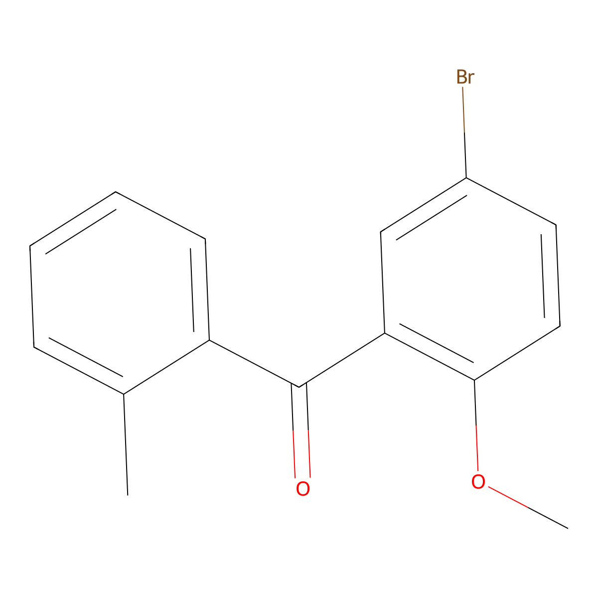 (5-Bromo-2-methoxyphenyl)(2-methylphenyl)methanone molecular structure, CAS 1097000-32-2