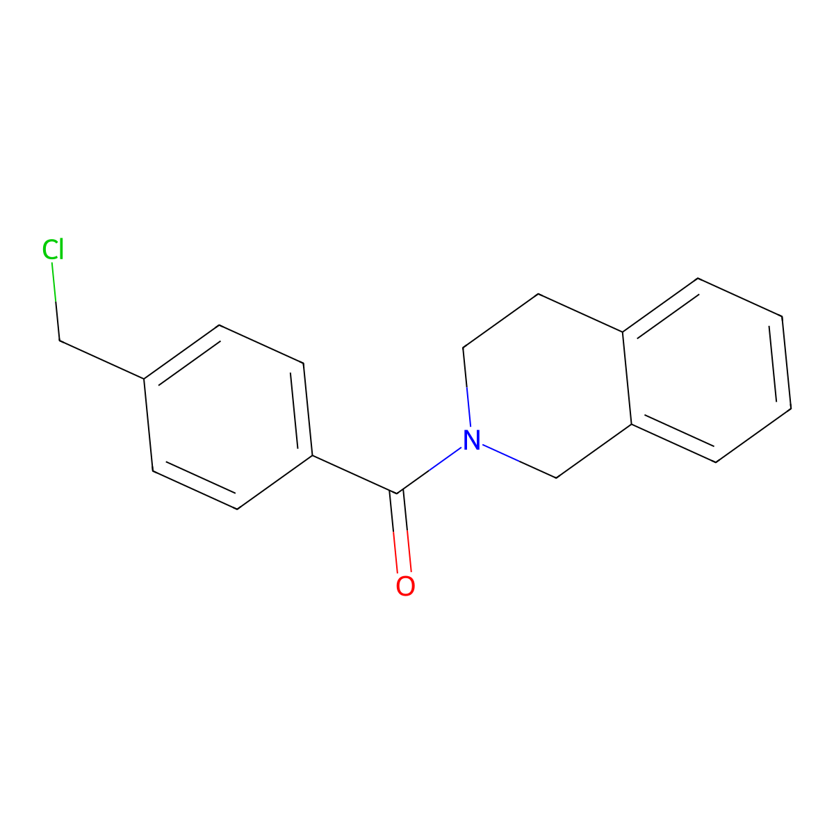 (4-(Chloromethyl)phenyl)(3,4-dihydroisoquinolin-2(1h)-yl)methanone molecular structure, CAS 1097010-25-7