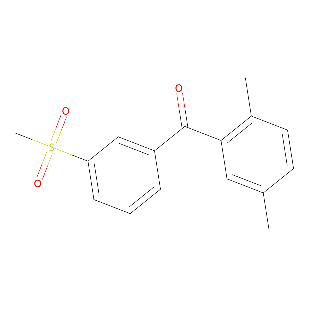 (2,5-Dimethylphenyl)(3-methanesulfonylphenyl)methanone molecular structure, CAS 1097016-69-7