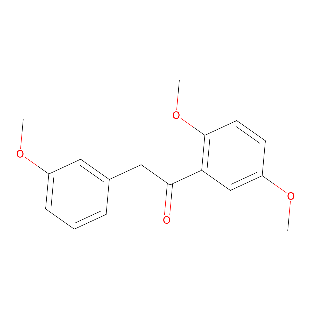 1-(2,5-Dimethoxyphenyl)-2-(3-methoxyphenyl)ethanone molecular structure, CAS 1097016-89-1