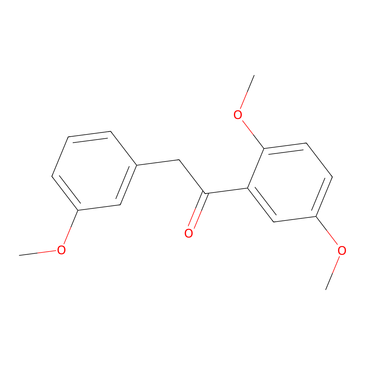 1-(2,5-Dimethoxyphenyl)-2-(3-methoxyphenyl)ethanone molecular structure, CAS 1097016-89-1