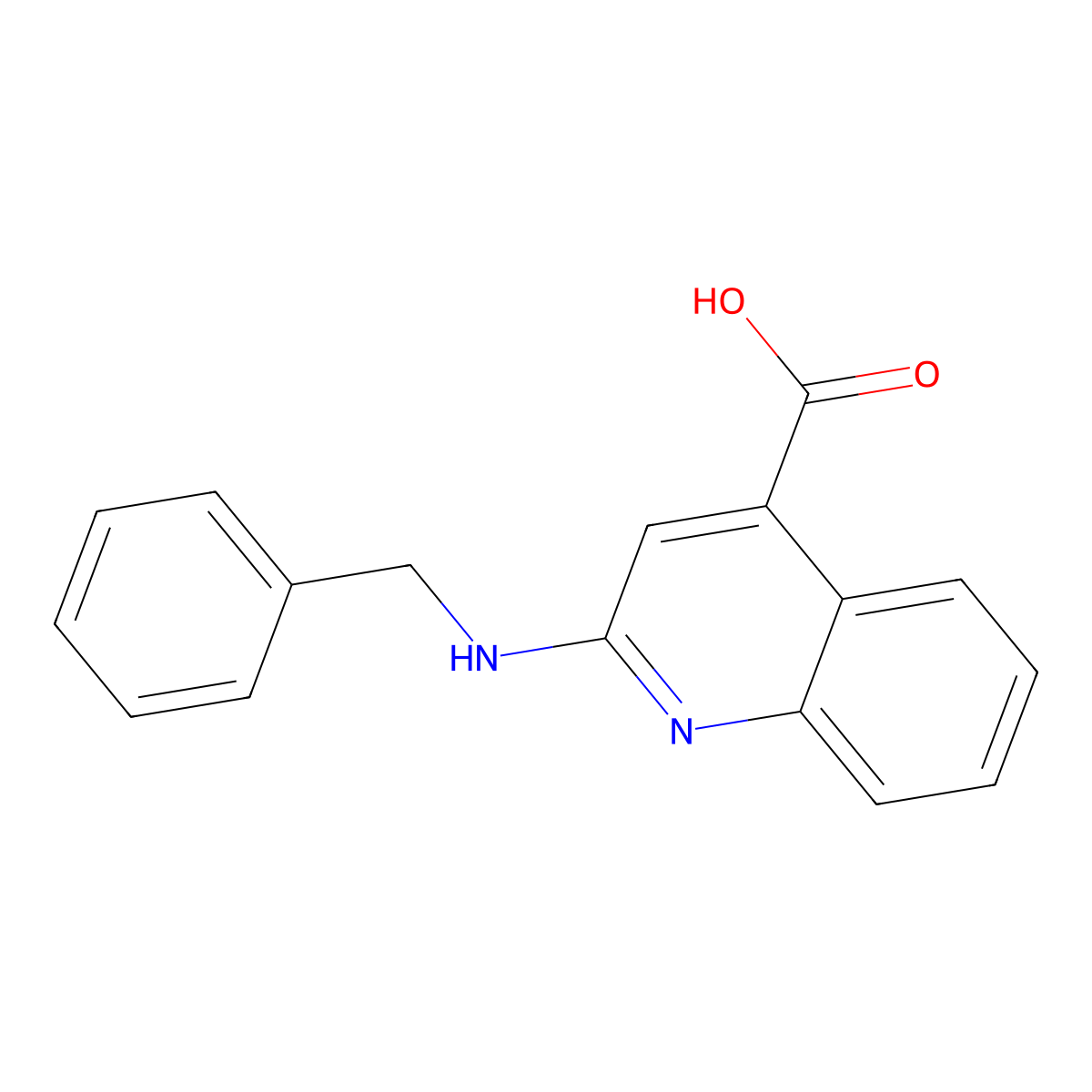 2-(Benzylamino)quinoline-4-carboxylic acid molecular structure, CAS 1097017-44-1