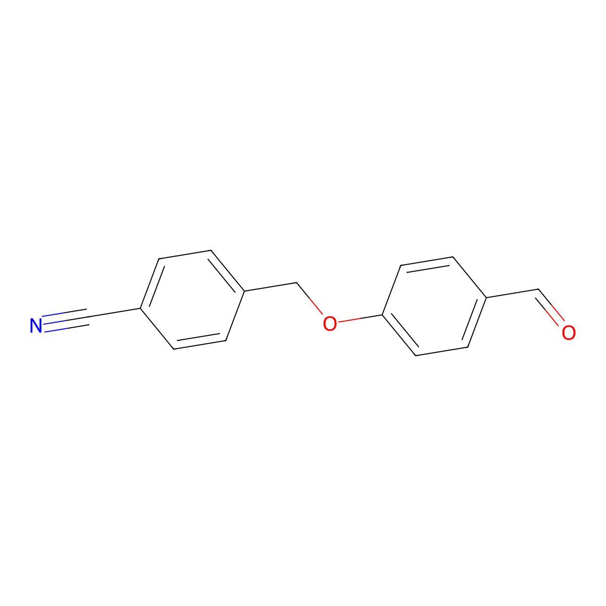 4-[(4-Formylphenoxy)methyl]benzonitrile molecular structure, CAS 109702-08-1