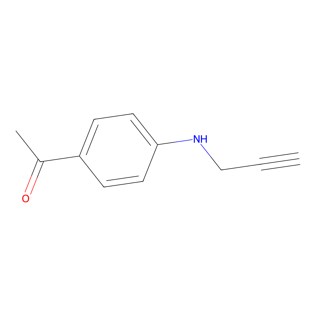 Ethanone, 1-[4-(2-propynylamino)phenyl]- molecular structure, CAS 109702-67-2