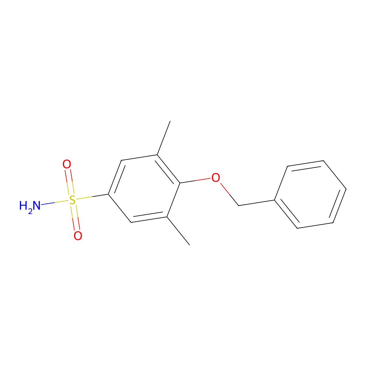 4-(Benzyloxy)-3,5-dimethylbenzene-1-sulfonamide molecular structure, CAS 1097022-22-4