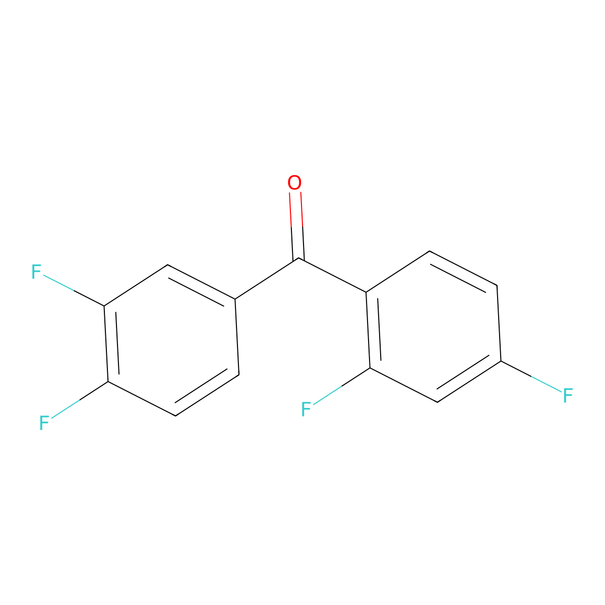 2,3',4,4'-Tetrafluorobenzophenone molecular structure, CAS 1097034-16-6