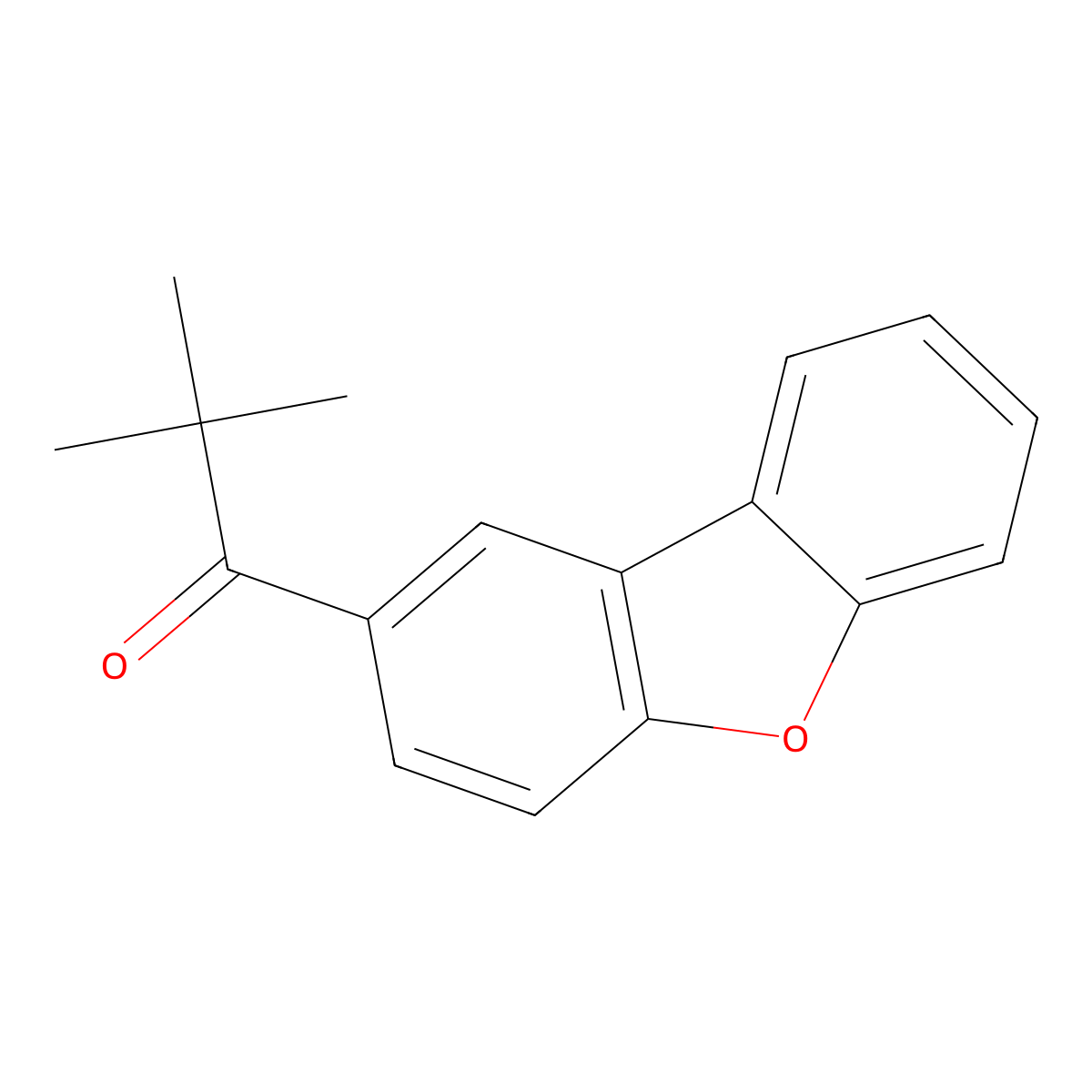 1-(2-Dibenzofuranyl)-2,2-dimethyl-1-propanone molecular structure, CAS 1097034-98-4