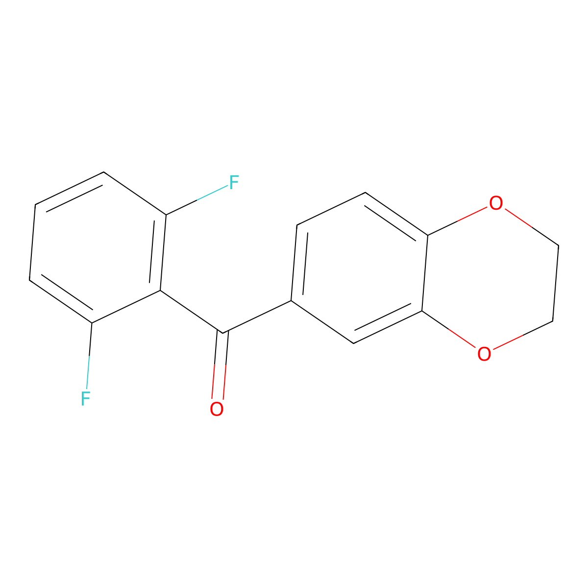 6-(2,6-Difluorobenzoyl)-2,3-dihydro-1,4-benzodioxine molecular structure, CAS 1097078-33-5