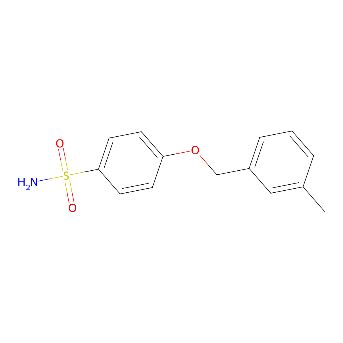 4-[(3-Methylphenyl)methoxy]benzene-1-sulfonamide molecular structure, CAS 1097083-50-5