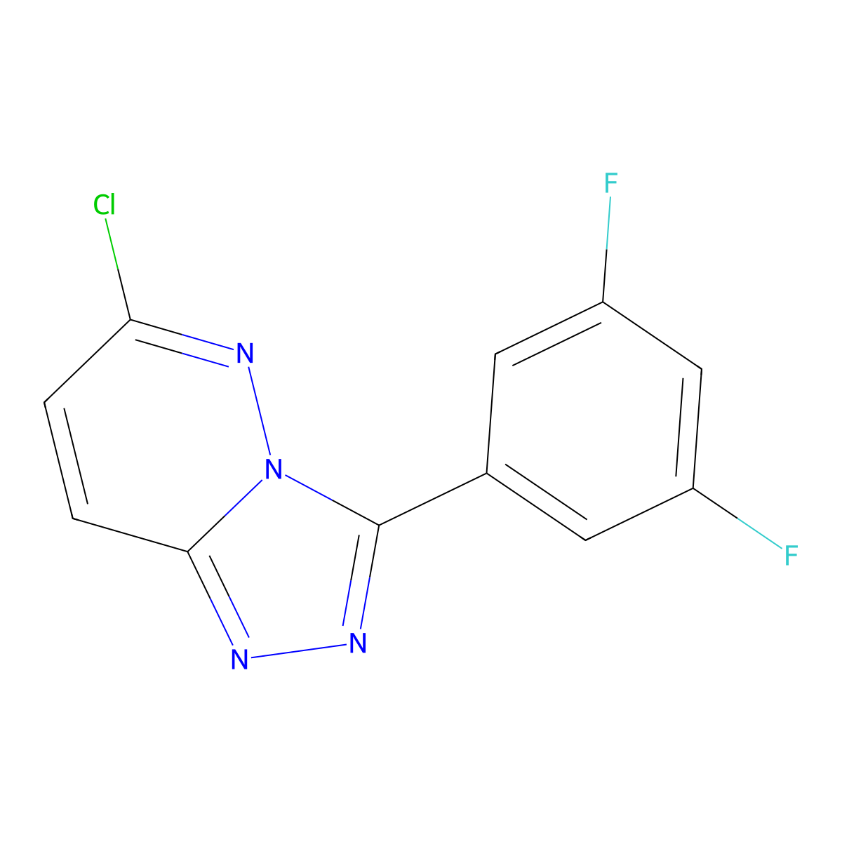 6-Chloro-3-(3,5-difluorophenyl)-[1,2,4]triazolo[4,3-b]pyridazine molecular structure, CAS 1097084-22-4