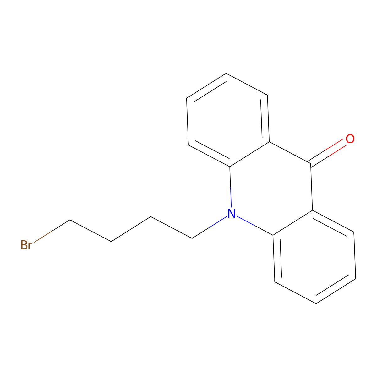 10-(4-Bromobutyl)-9,10-dihydroacridin-9-one molecular structure, CAS 1097114-79-8