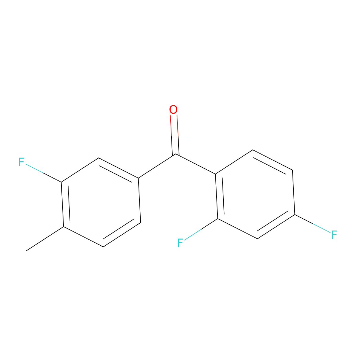 4-Methyl-2',3,4'-trifluorobenzophenone molecular structure, CAS 1097129-30-0