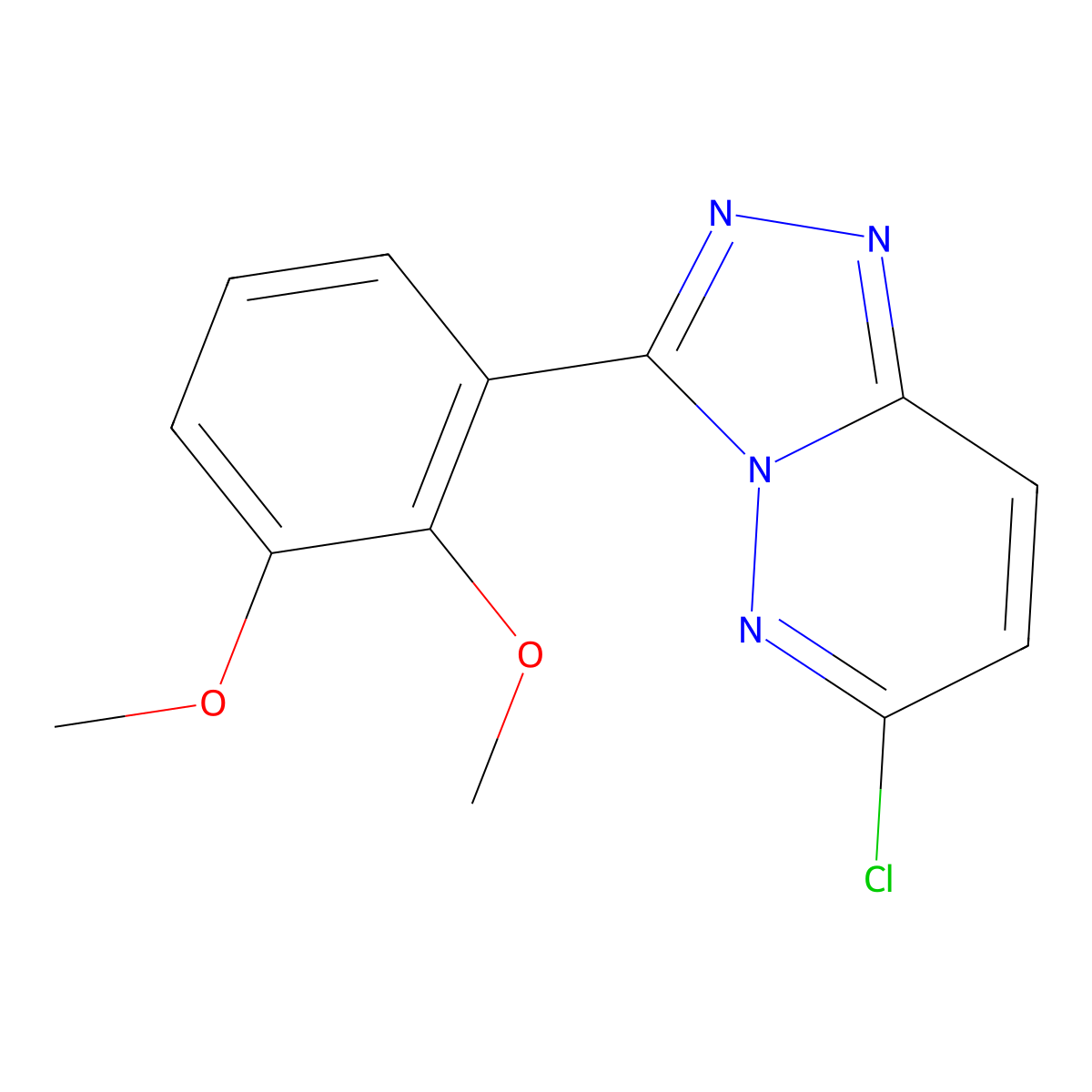 6-Chloro-3-(2,3-dimethoxyphenyl)-[1,2,4]triazolo[4,3-b]pyridazine molecular structure, CAS 1097132-48-3