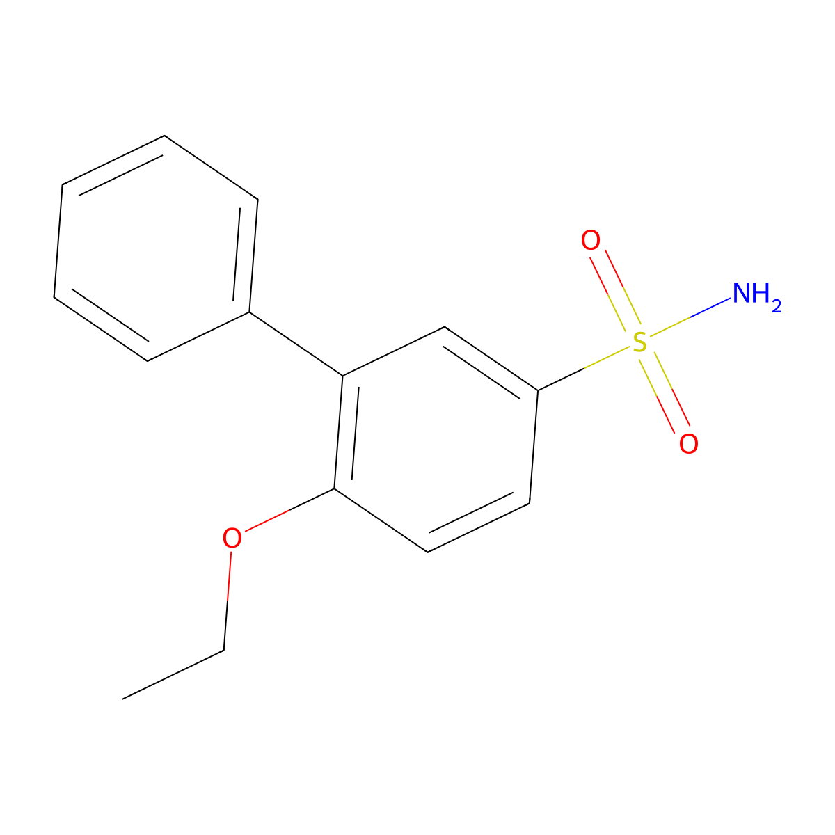 4-Ethoxy-3-phenylbenzene-1-sulfonamide molecular structure, CAS 1097145-31-7
