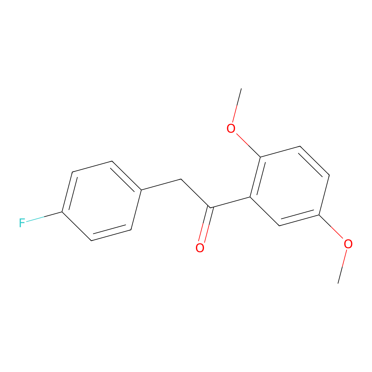 1-(2,5-Dimethoxyphenyl)-2-(4-fluorophenyl)ethanone molecular structure, CAS 1097164-22-1