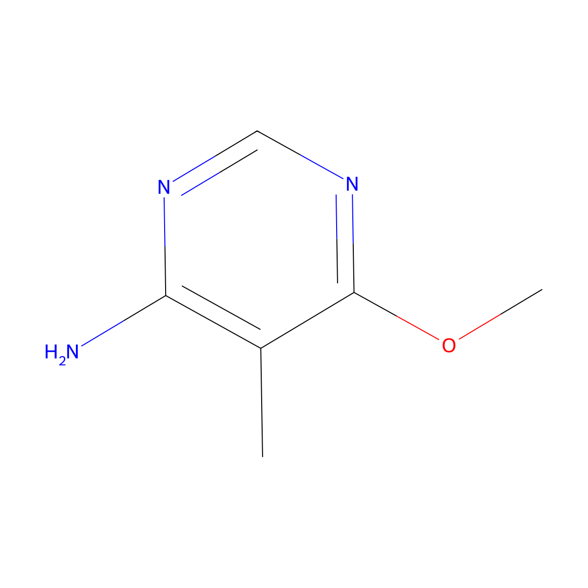6-Methoxy-5-methylpyrimidin-4-amine molecular structure, CAS 1097180-28-3