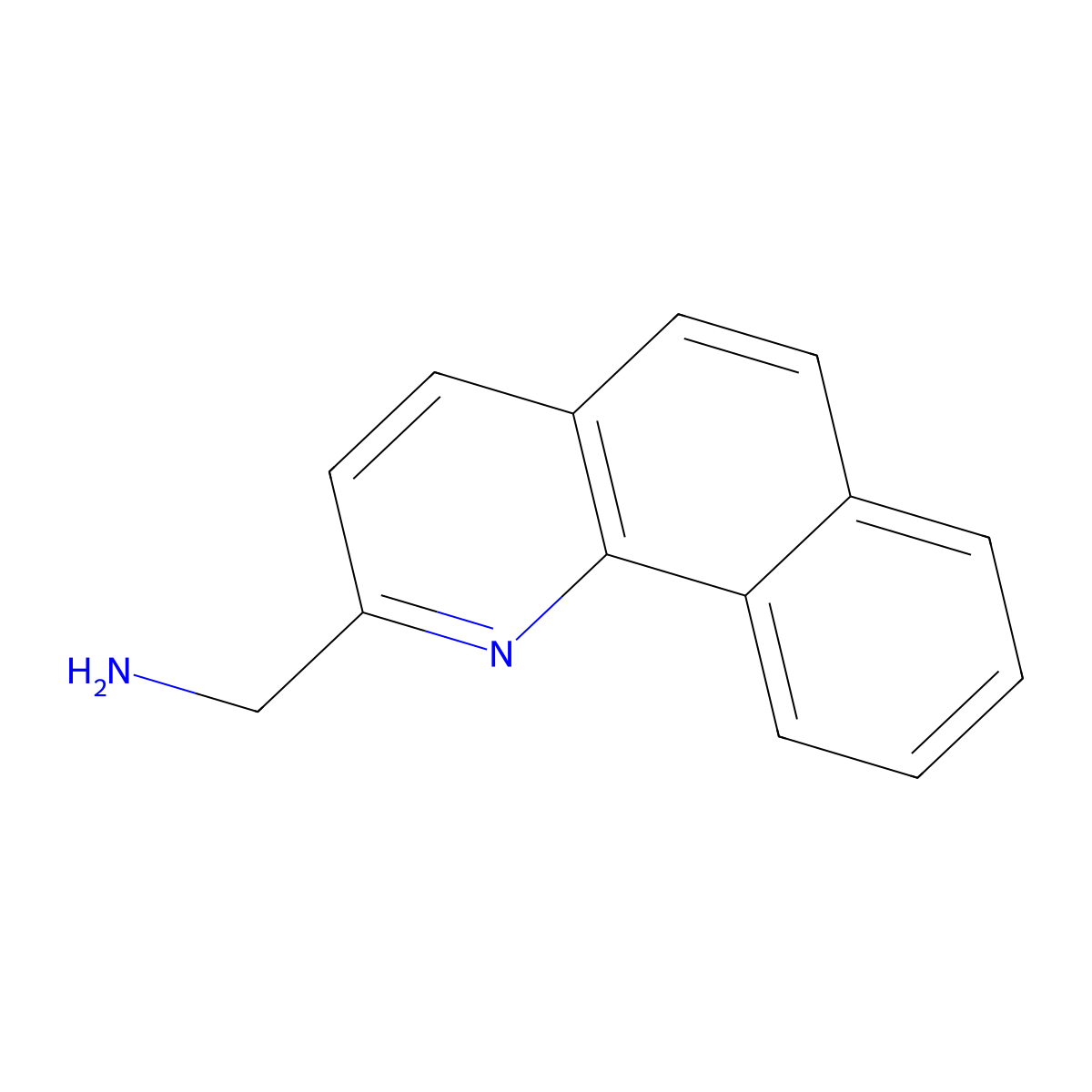 1-{Benzo[h]quinolin-2-yl}methanamine molecular structure, CAS 1097204-17-5