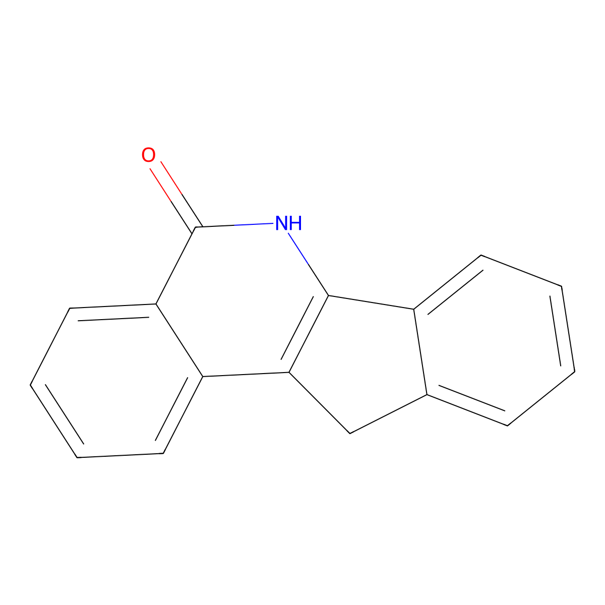 5,6-dihydro-5-oxo-11H-indeno [1,2-c]isoquinoline molecular structure, CAS 109722-74-9