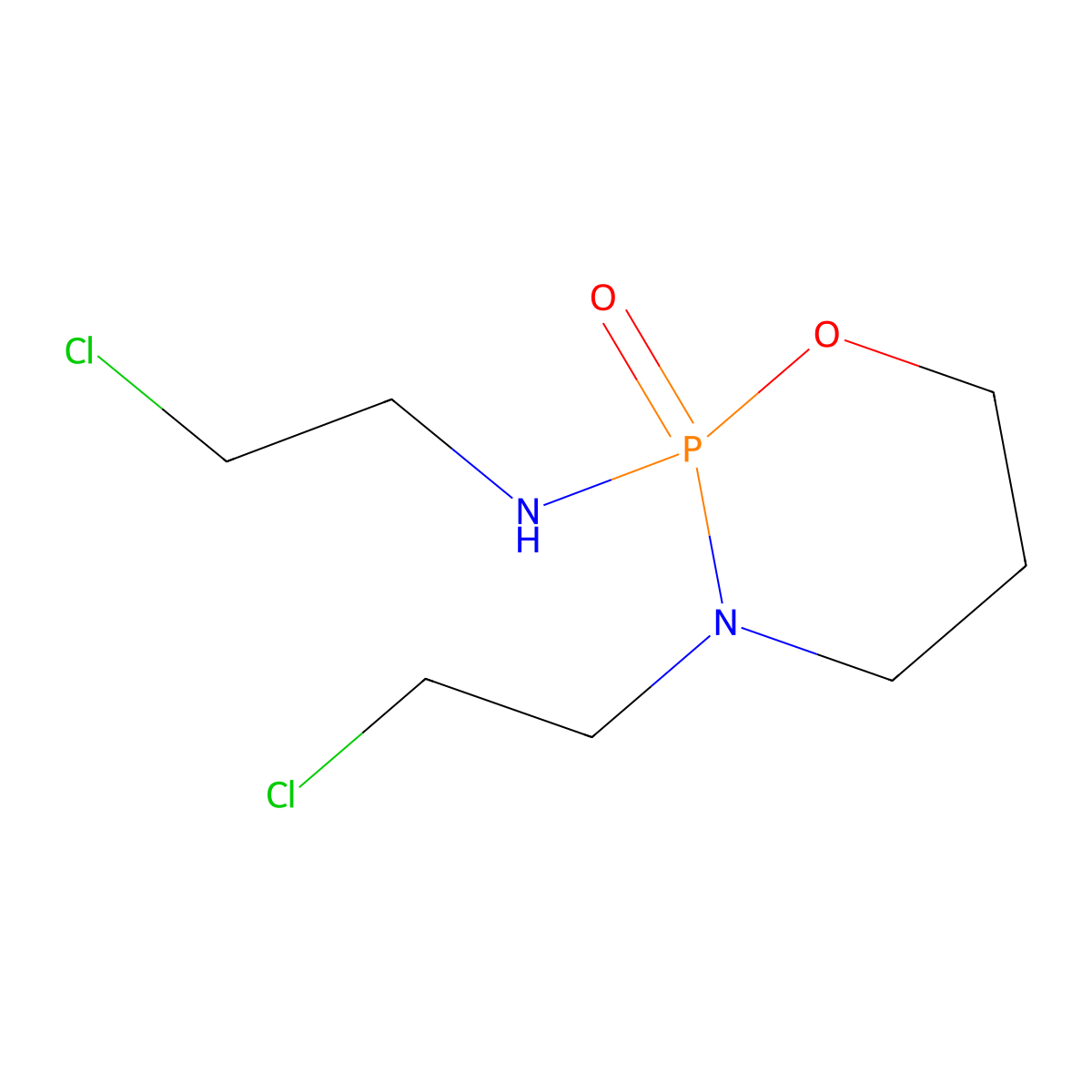 Ifosfamide molecular structure, CAS 109724-97-2
