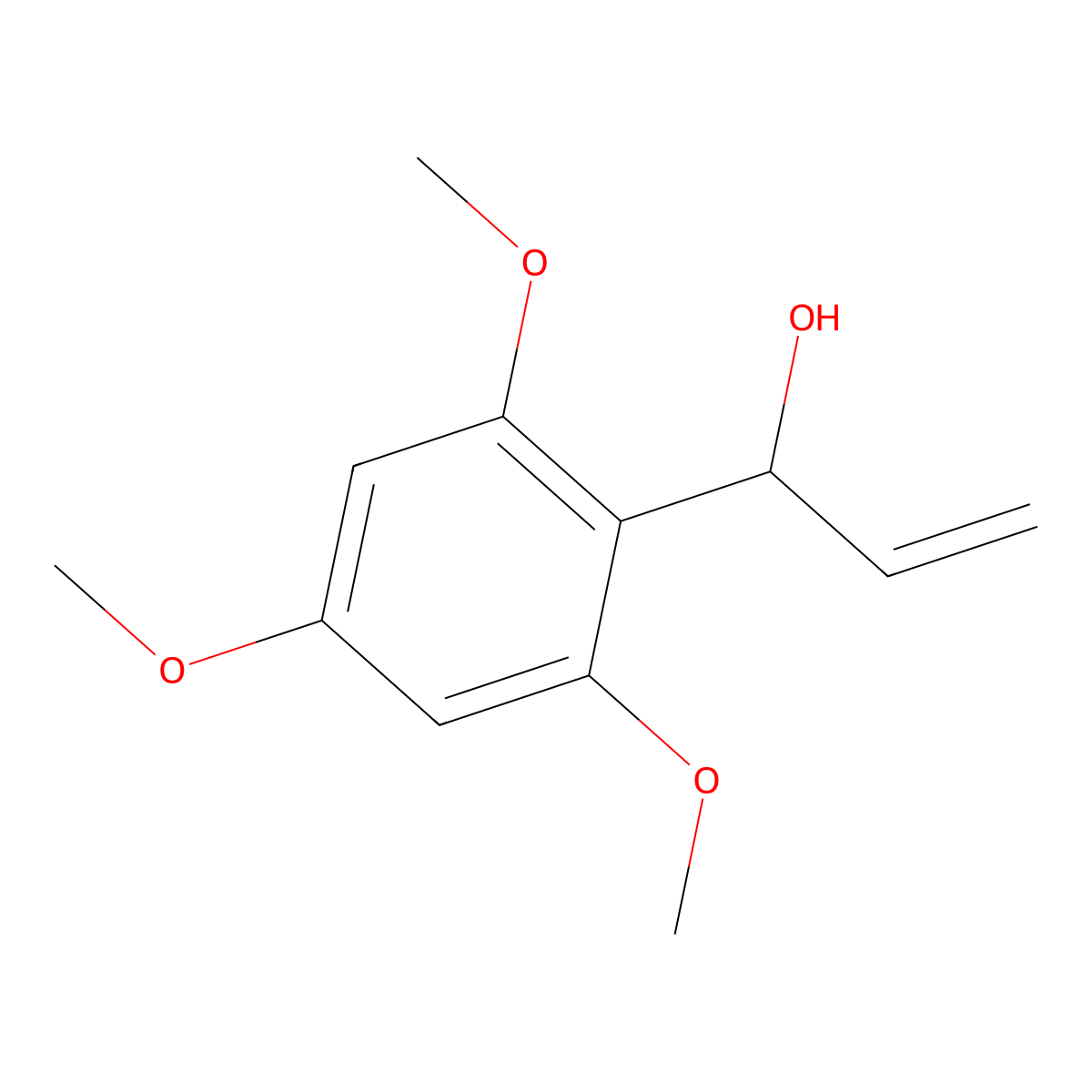 1-(2,4,6-Trimethoxyphenyl)prop-2-en-1-ol molecular structure, CAS 1097259-11-4